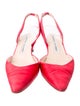 Manolo Blahnik Suede Slingback Pumps