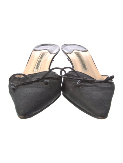 Manolo Blahnik Leather Mules