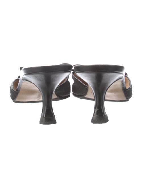 Manolo Blahnik Leather Mules