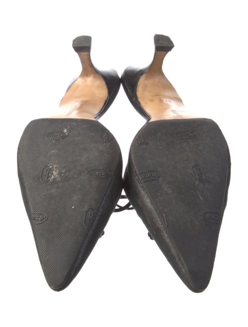 Manolo Blahnik Leather Mules