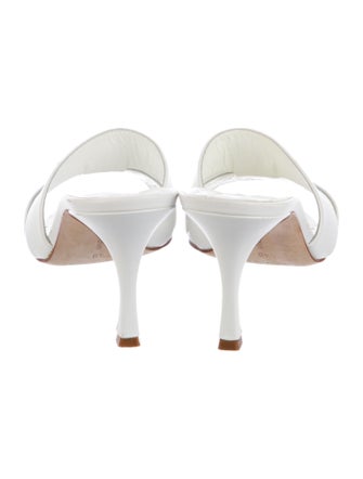 Manolo Blahnik Leather Slides