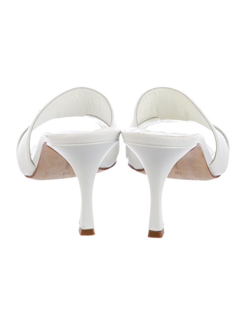 Manolo Blahnik Leather Slides
