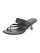 Manolo Blahnik Leather Slides