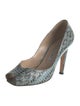 Manolo Blahnik Snakeskin Animal Print Pumps