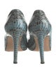 Manolo Blahnik Snakeskin Animal Print Pumps