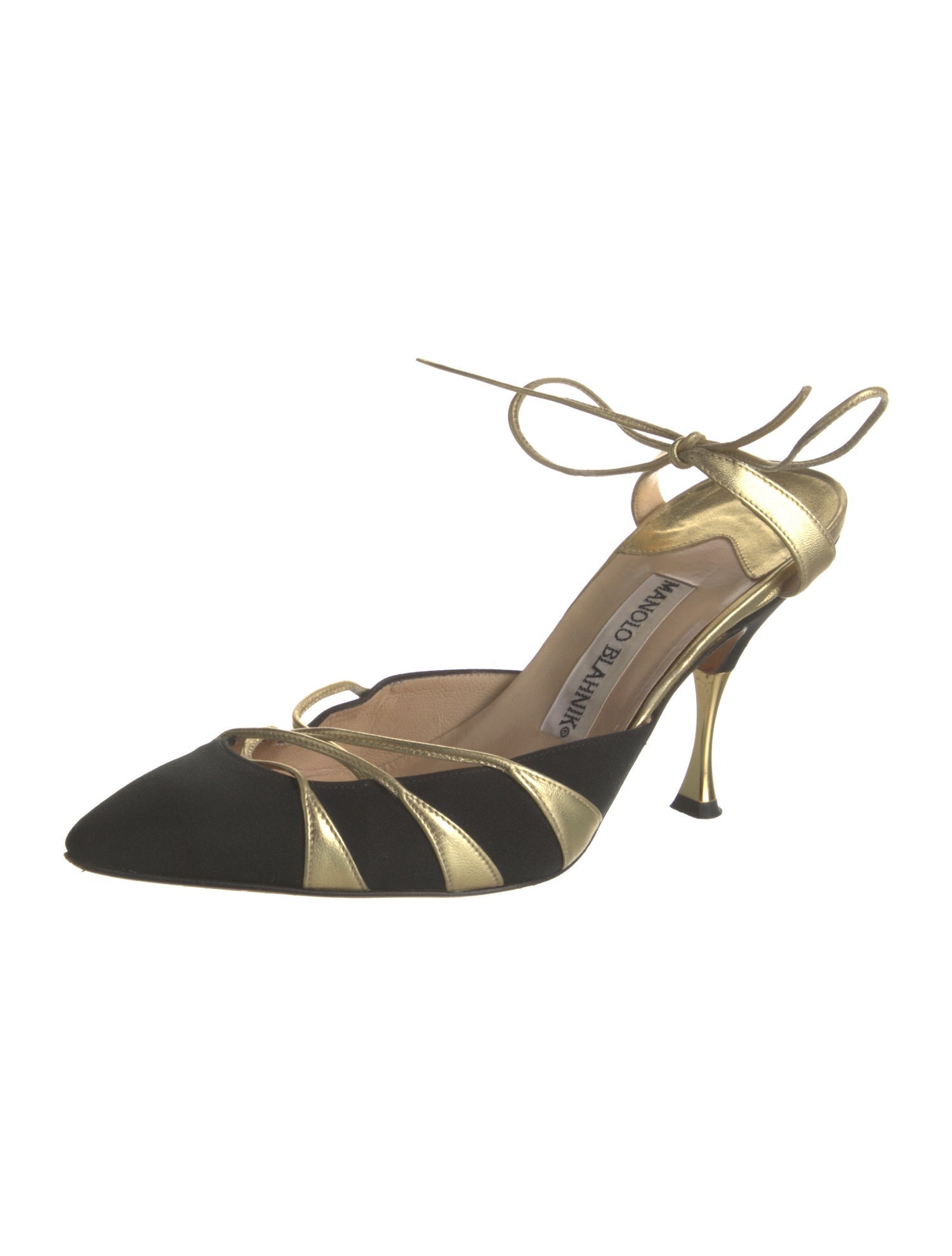 Manolo Blahnik Colorblock Pattern Mules