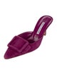 Manolo Blahnik Suede Mules
