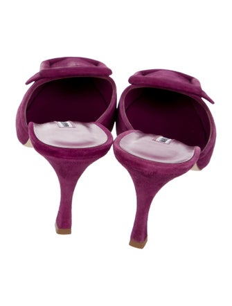 Manolo Blahnik Suede Mules