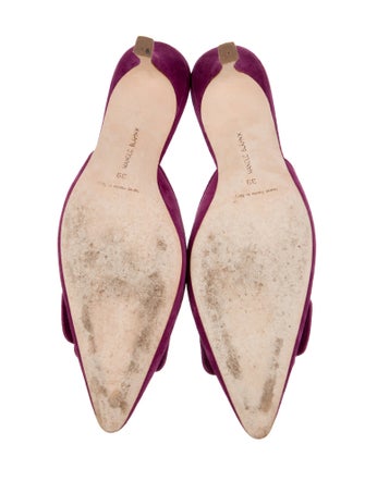 Manolo Blahnik Suede Mules