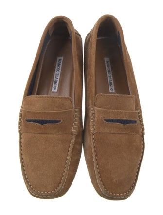 Manolo Blahnik Suede Loafers