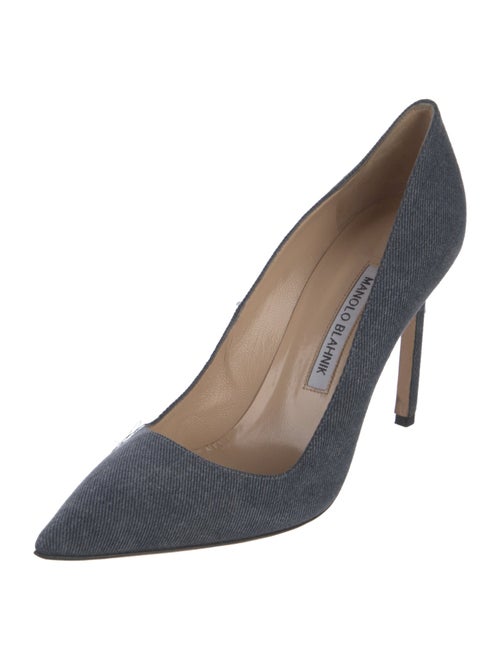 Manolo Blahnik Denim Pumps