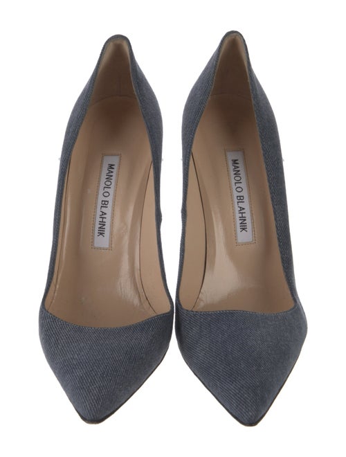 Manolo Blahnik Denim Pumps