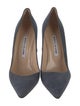 Manolo Blahnik Denim Pumps