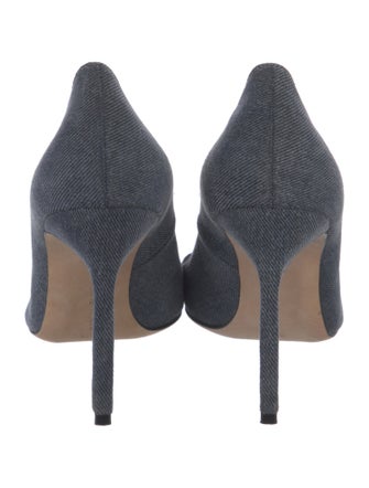 Manolo Blahnik Denim Pumps
