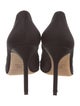 Manolo Blahnik Satin Crystal Embellishments Pumps