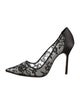 Manolo Blahnik Lace Lace Pattern Pumps