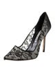 Manolo Blahnik Lace Lace Pattern Pumps