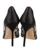 Manolo Blahnik Lace Lace Pattern Pumps