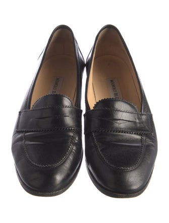 Manolo Blahnik Leather Loafers