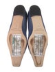 Manolo Blahnik Leather Striped Flats