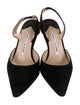 Manolo Blahnik Suede Slingback Pumps