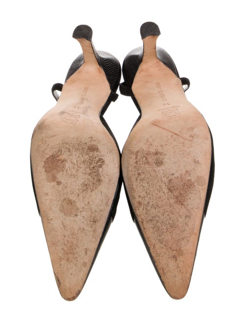 Manolo Blahnik Suede T-Strap Pumps