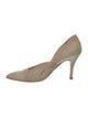 Manolo Blahnik Suede D'Orsay Pumps