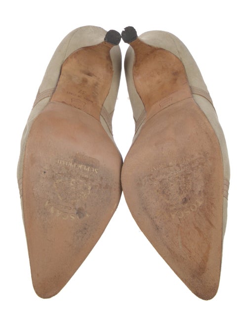 Manolo Blahnik Suede D'Orsay Pumps