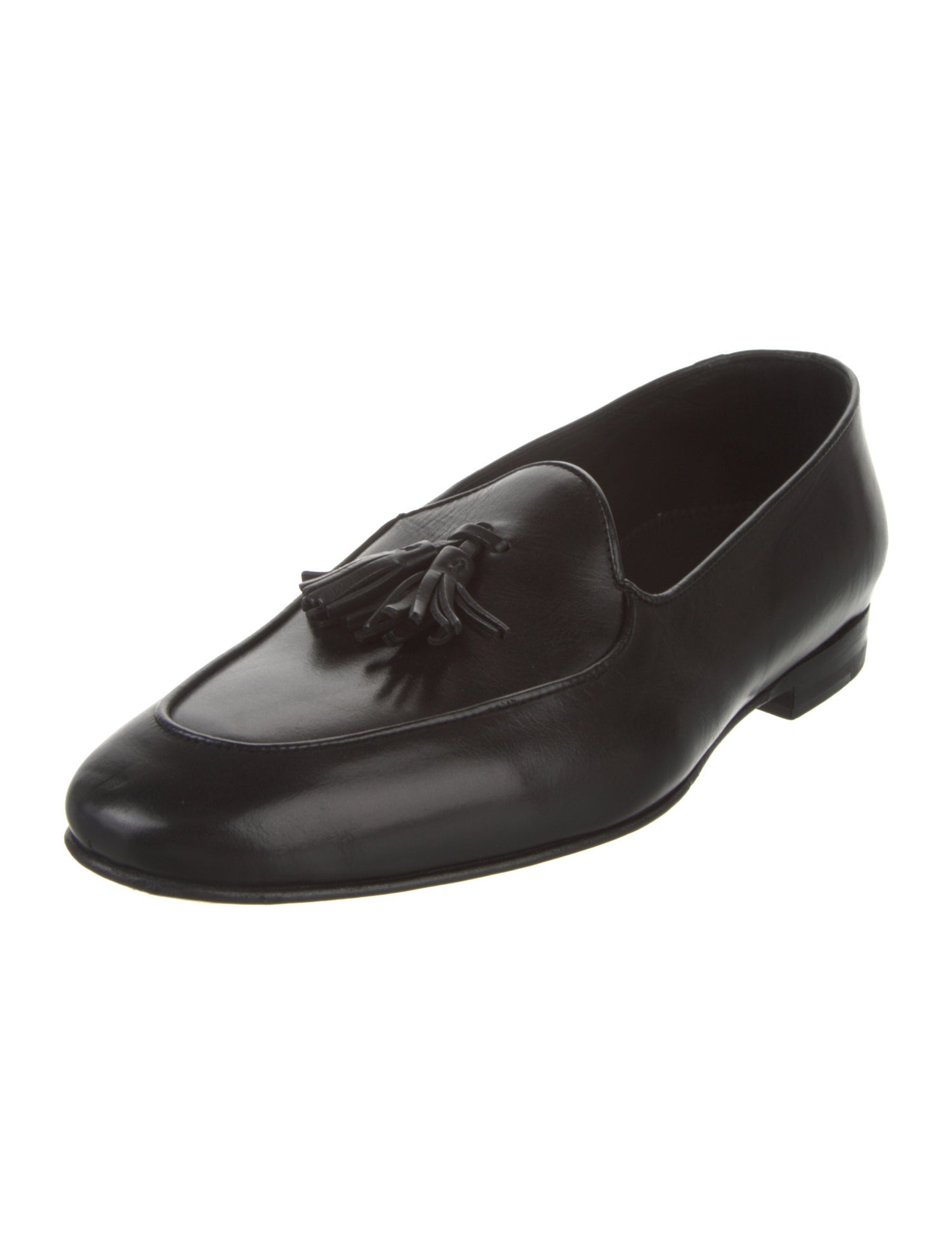 Manolo Blahnik Leather Tassel Accents Loafers w/ Tags