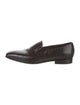 Manolo Blahnik Embossed Leather Loafers