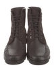 Manolo Blahnik Leather Lace-Up Boots