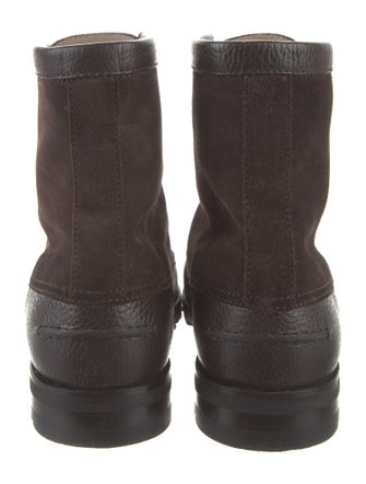 Manolo Blahnik Leather Lace-Up Boots