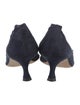 Manolo Blahnik Suede Lasercut Accents Pumps