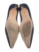 Manolo Blahnik Suede Lasercut Accents Pumps