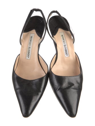 Manolo Blahnik Leather Mules