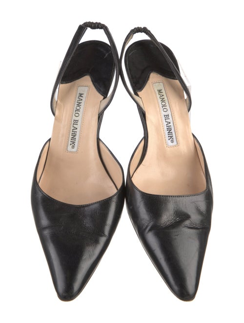 Manolo Blahnik Leather Mules