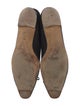Manolo Blahnik Suede Bow Accents Ballet Flats
