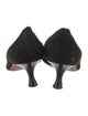 Manolo Blahnik Suede Scalloped Accent Pumps