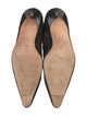 Manolo Blahnik Suede Scalloped Accent Pumps