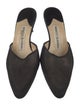 Manolo Blahnik Canvas Mules