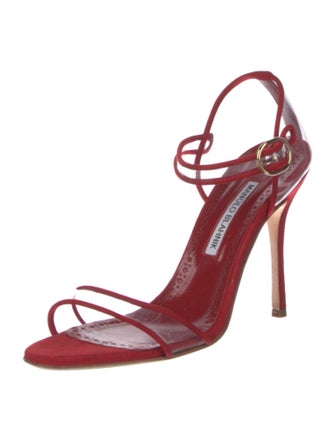 Manolo Blahnik Suede Sandals