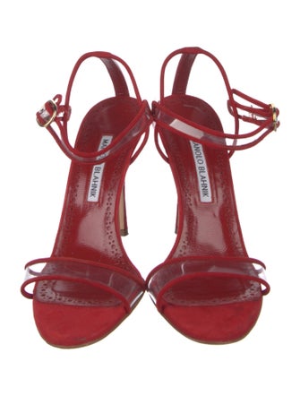 Manolo Blahnik Suede Sandals