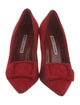 Manolo Blahnik Suede Pumps