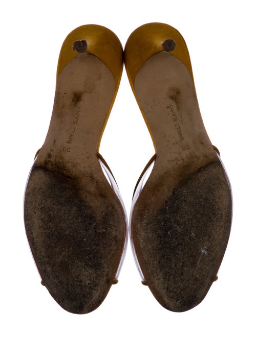 Manolo Blahnik Suede Slides