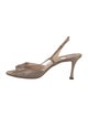 Manolo Blahnik Suede Slingback Sandals