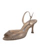 Manolo Blahnik Suede Slingback Sandals