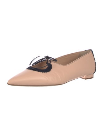 Manolo Blahnik Leather Ballet Flats