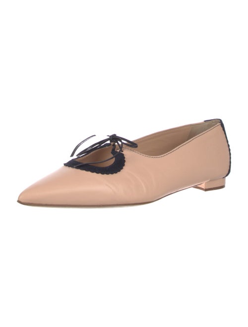Manolo Blahnik Leather Ballet Flats