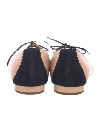 Manolo Blahnik Leather Ballet Flats