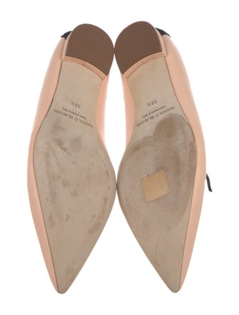 Manolo Blahnik Leather Ballet Flats